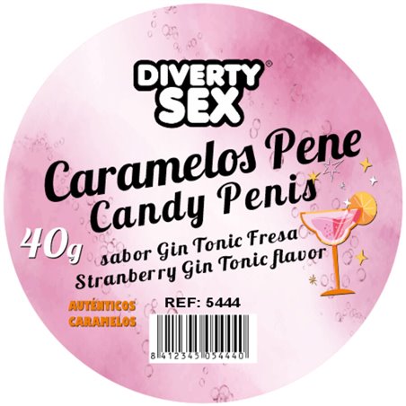 Diablo Picante - 20 Gin and Tonic Flavoured Penis-Shaped Sweets