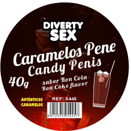 Diablo Picante - 20 Rum and Coke Flavoured Penis-Shaped Sweets