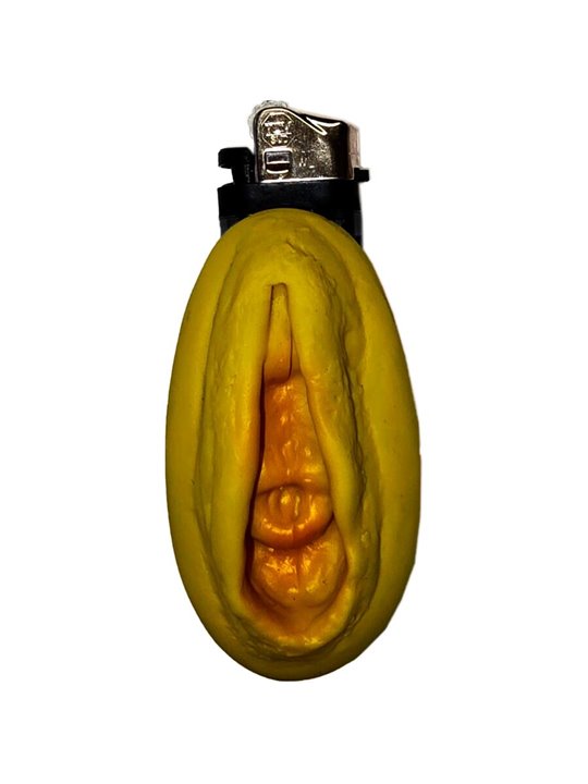 Diablo Picante - Gold Vagina-Shaped Lighter