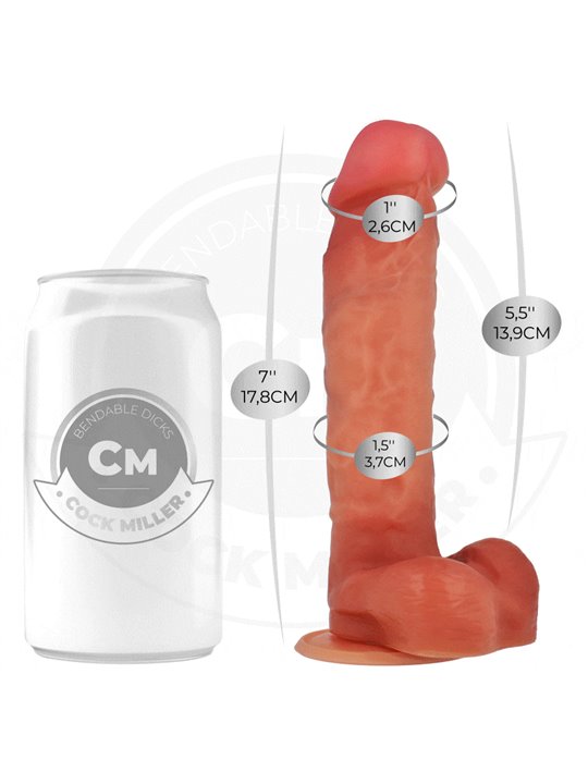 Cock Miller - Hyper-realistic Articulated Silicone Dildo 17.8 cm
