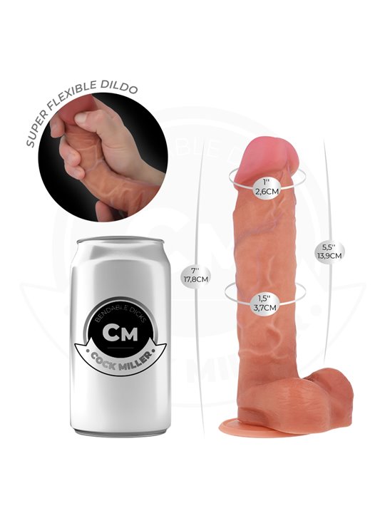 Cock Miller - Hyper-realistic Articulated Silicone Dildo 17.8 cm
