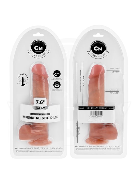 Cock Miller - Dildo Iperrealistico Articolabile in Silicone 19,3 Cm