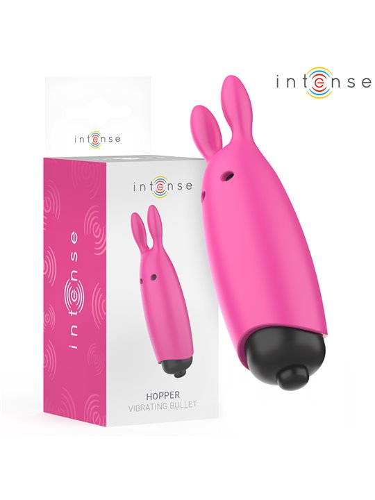 Intense Echo - Vibratore Bullet a Forma di Coniglio Rosa 8,3x2,4 Cm