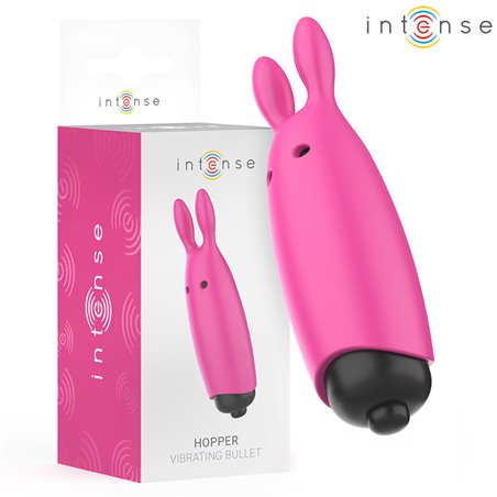 Intense Echo - Vibratore Bullet a Forma di Coniglio Rosa 8,3x2,4 Cm