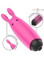 Intense Echo - Pink Rabbit-Shaped Bullet Vibrator 8.3x2.4 cm