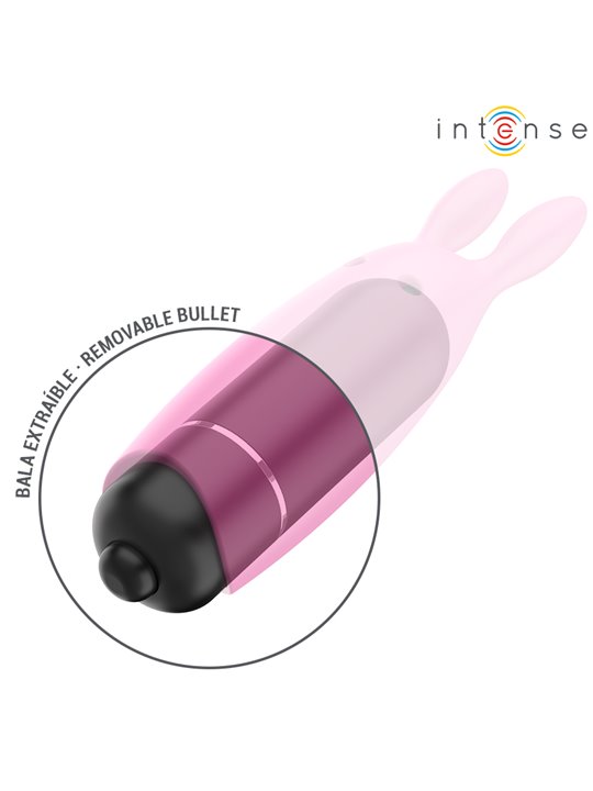 Intense Echo - Vibratore Bullet a Forma di Coniglio Rosa 8,3x2,4 Cm
