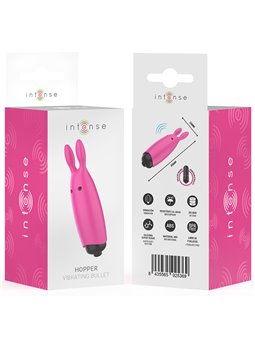 Intense Echo - Vibratore Bullet a Forma di Coniglio Rosa 8,3x2,4 Cm
