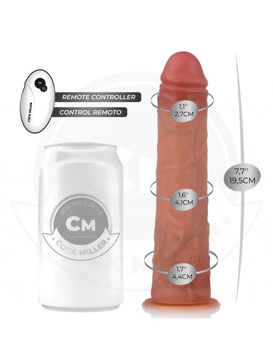 Cock Miller - Dildo Iperrealistico Up & Down con Telecomando 19,5 Cm