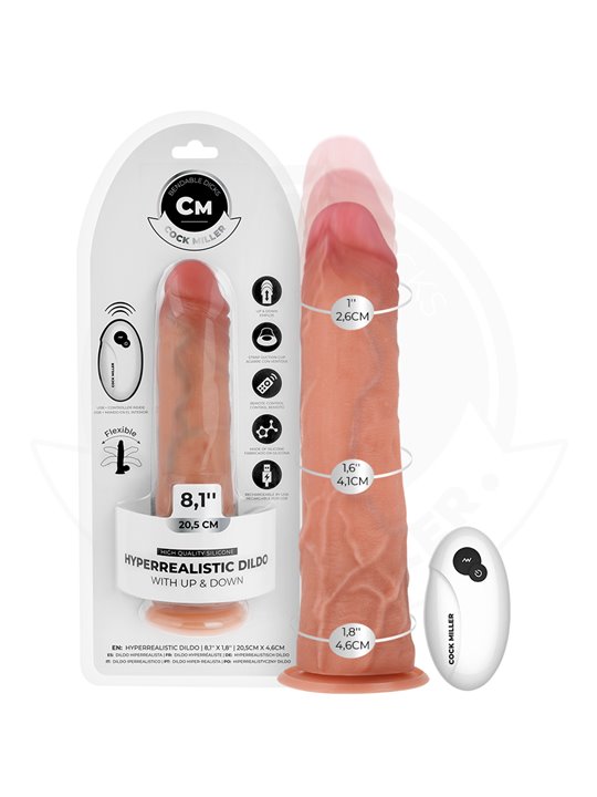 Cock Miller - Dildo Iperrealistico Up & Down con Telecomando 20,5 Cm