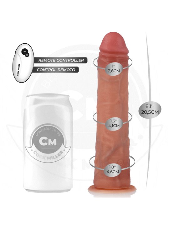 Cock Miller - Dildo Iperrealistico Up & Down con Telecomando 20,5 Cm