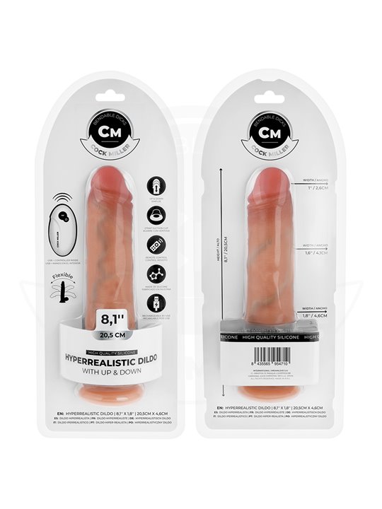 Cock Miller - Dildo Iperrealistico Up & Down con Telecomando 20,5 Cm