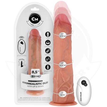 Cock Miller - Hyper-Realistic Up & Down Dildo with Remote Control 21.5 cm