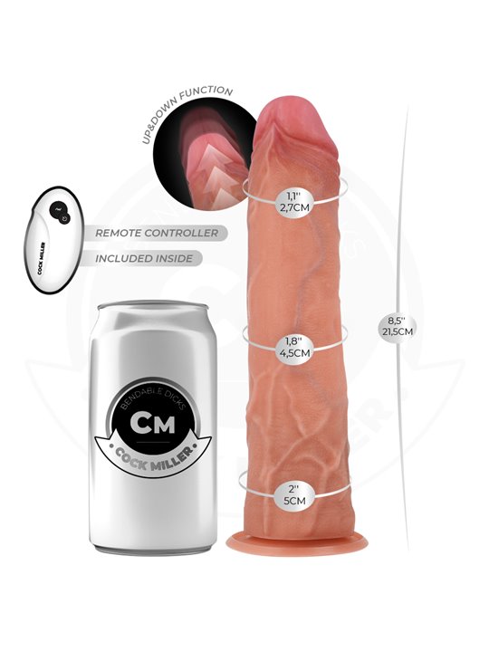 Cock Miller - Hyper-Realistic Up & Down Dildo with Remote Control 21.5 cm