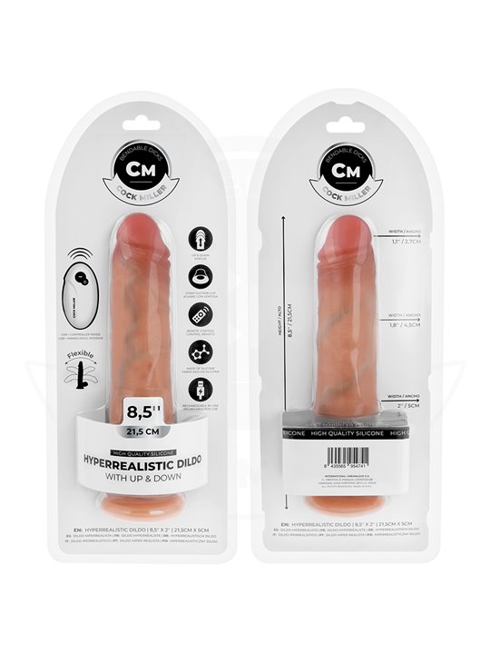 Cock Miller - Hyper-Realistic Up & Down Dildo with Remote Control 21.5 cm