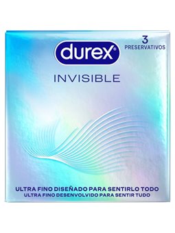 Durex Invisible - Ultra Thin Latex Condoms 3 Units