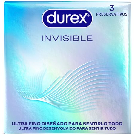 Durex Invisible - Ultra Thin Latex Condoms 3 Units