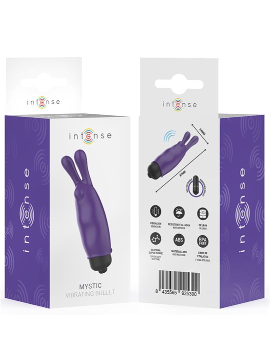 Intense Mystic - Purple Rabbit Vibrating Bullet 8.7x2.4 cm