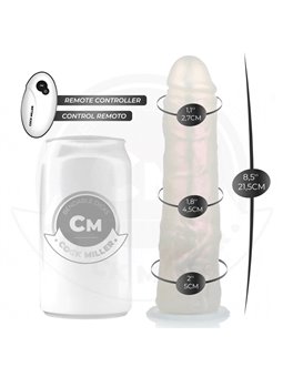 Cock Miller - Realistic Vibrator with Light and Remote Control 19.5 cm