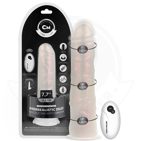 Cock Miller - Vibratore Realistico con Luce e Telecomando 20,5 Cm