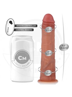 Cock Miller - Vibratore Realistico con Ventosa e Telecomando 19,5 Cm