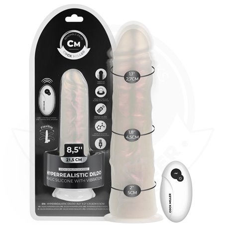 Cock Miller - Vibratore Realistico con Luce e Telecomando 21,5 Cm