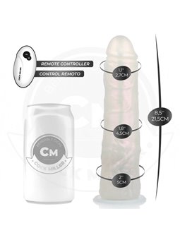 Cock Miller - Realistic Vibrator with Light and Remote Control 21.5 cm