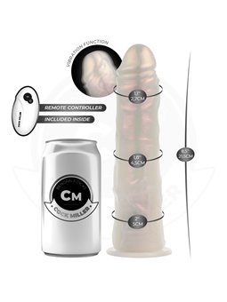Cock Miller - Realistic Vibrator with Light and Remote Control 21.5 cm