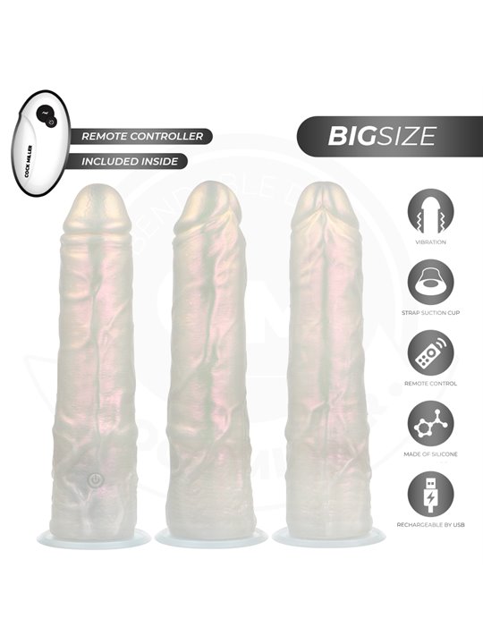 Cock Miller - Vibratore Realistico con Luce e Telecomando 21,5 Cm