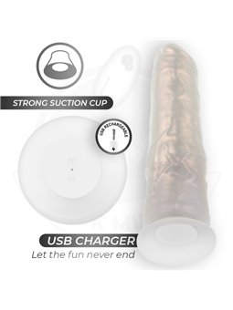 Cock Miller - Vibratore Realistico con Luce e Telecomando 21,5 Cm
