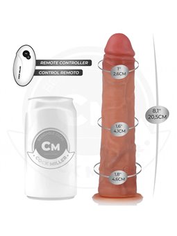 Cock Miller - Realistic Vibrator with Suction Cup and Remote Control 20.5 cm
