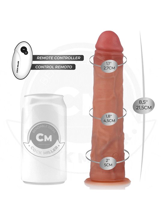 Cock Miller - Vibratore Realistico con Ventosa e Telecomando 21,5 Cm