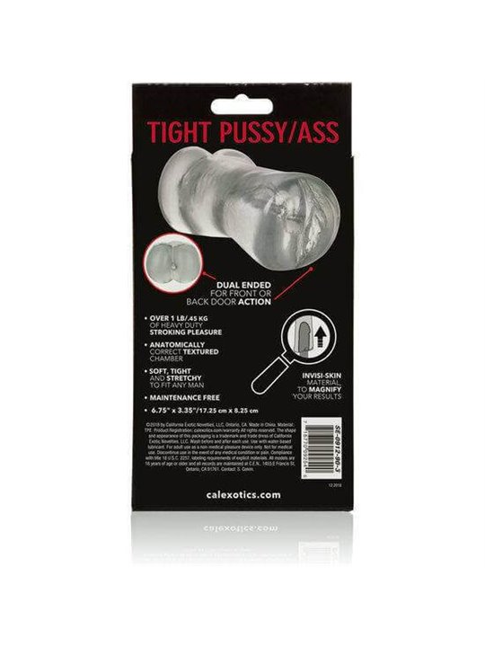 CalExotics Stroke It Tight Pussy/Ass - Masturbatore Maschile Vagina e Ano Realistici