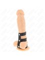 Kink - Triple Real Leather Cock Ring with Snap Closure