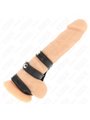Kink - Triple Real Leather Cock Ring with Snap Closure
