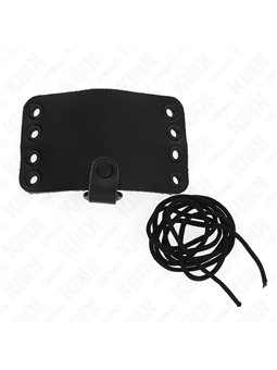Kink - Genuine Leather Cock Ring with Lace-up Closure