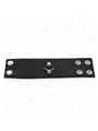 Kink - Anello Fallico in Vera Pelle con Chiusura a Pressione 18x5 Cm
