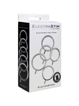 Electrastim Electrarings - Anelli Fallici in Metallo Confezione da 5