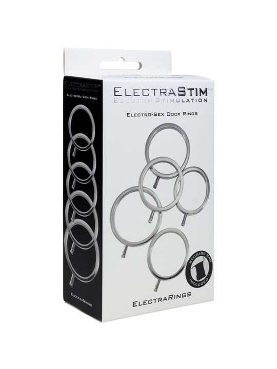 Electrastim Electrarings - Metal Cock Rings Pack of 5
