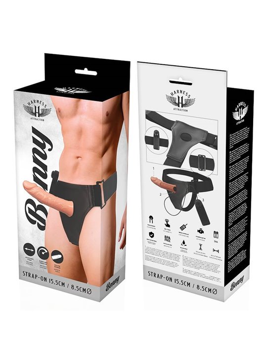 Harness Attraction - Rnes Hollow Benny With Vibrator 15 X 4.5Cm