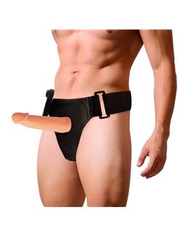 Harness Attraction - Willian Hollow Rnes with Vibrator 17 X 4.5CM