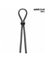 Addicted Toys - Corda in Silicone per Pene a Singolo Anello Nero
