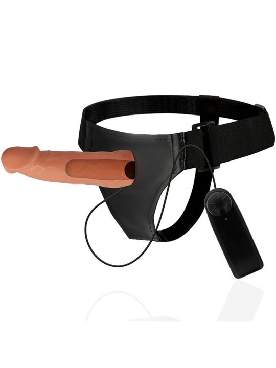 Harness Attraction - Willian Hollow Rnes with Vibrator 17 X 4.5CM