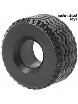 Addicted Toys - Anello Fallico in Silicone con Spessore Extra Nero