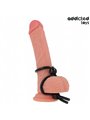 Addicted Toys - Double Ring Silicone Cock Rope Black