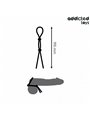 Addicted Toys - Double Ring Silicone Cock Rope Black