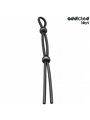 Addicted Toys - Double Ring Silicone Cock Rope Black