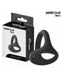 Addicted Toys - Thick Triple Silicone Cock Ring Black