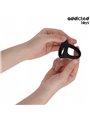 Addicted Toys - Thick Triple Silicone Cock Ring Black