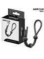 Addicted Toys - Corda in Silicone per il Pene a Triplo Anello Nero