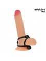 Addicted Toys - Corda in Silicone per il Pene a Triplo Anello Nero
